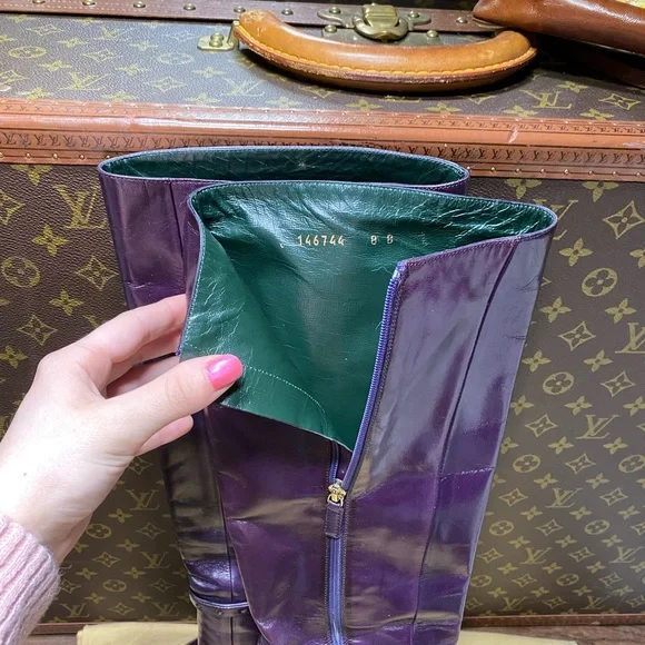 Purple Gucci boots - Picture 7 of 12